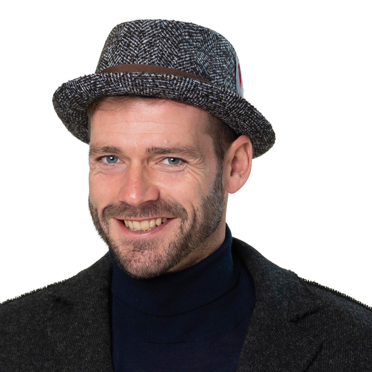 Chapeau En Laine Bertonico Player Lierys - Made In Italy, Modèle Élégant Homme/Femme Automne-Hiver