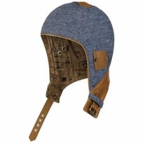 Capacete Aviador de Linho com Couro by Stetson - 179,00 �