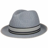 Chap�u de Palha Striped Band Fedora - 39,95 �