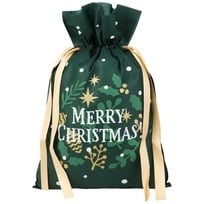 Saco de Presente Merry Christmas 30 cm x 45 cm - 5,99 �