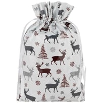 Saco de Presente Renas 29 cm x 42 cm - 2,49 �
