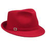 Chapéu de Feltro Starlight Trilby by Lipodo vermelho
