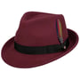 Chapéu de Feltro Elkader Trilby by Stetson framboesa