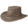 Chapéu de Couro Squashy Bronco by BARMAH bege
