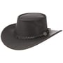 Chapéu de Couro Squashy Outback by BARMAH castanho