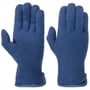 Luvas de Lã com Rebordo de Couro by Roeckl real - azul