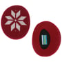 Earbags Aquecedores de Orelha Snowflake Kids vermelho