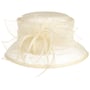 Chapéu Cloché Mareana by McBURN branco creme