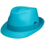 Chapéu de Palha Málaga Trilby by Lipodo turquesa