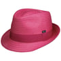 Chapéu de Palha Málaga Trilby by Lipodo fúcsia