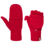Luvas com Caxemira Fingerless by Roeckl vermelho escuro