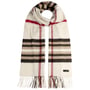 Cachecol com Franjas Cashmink Oversize by Fraas branco creme