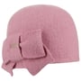 Gorro de Lã Fresada com Laço Litika by Seeberger rosa velha