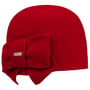 Gorro de Lã Fresada com Laço Litika by Seeberger vermelho