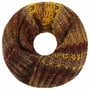 Cachecol Tubular Jasila by Lierys castanho-amarelo