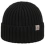 Gorro de Malha com Nervuras Merino by Lierys preto
