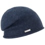Beanie com Borda Enrolada Caxemira by Seeberger azul marinho - manchado