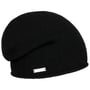 Beanie com Borda Enrolada Caxemira by Seeberger preto