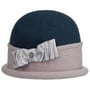 Gorro de Lã Fresada Oretka Toque by Lierys azul petróleo