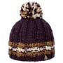 Gorro de Malha Cindi Pompom roxo
