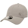 9Forty NY Yankees Boné Strapback by New Era cinzento claro