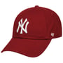 Boné Strapback Yankees CleanUp by 47 Brand vermelho escuro