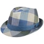 Chapéu de Linho Payato Checks Trilby by Lierys azul