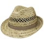 Chapéu de Palha Striped Ribbon Trilby by Lipodo natureza