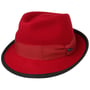 Chapéu de Feltro The Classic Wool Trilby by Lipodo vermelho