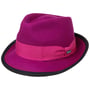 Chapéu de Feltro The Classic Wool Trilby by Lipodo fúcsia