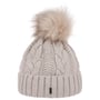 Gorro com Bainha Cable Knit by McBURN bege