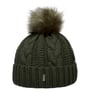 Gorro com Bainha Cable Knit by McBURN verde escuro