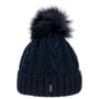 Gorro com Bainha Cable Knit by McBURN azul marinho