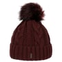 Gorro com Bainha Cable Knit by McBURN bordeaux