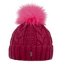Gorro com Bainha Cable Knit by McBURN fúcsia