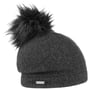Gorro de Lã Fresada Tamisa Pompom by Seeberger antracite