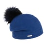 Gorro de Lã Fresada Tamisa Pompom by Seeberger azul