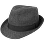 Chapéu Classic Herringbone Trilby by Lipodo preto - cinzento