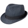 Chapéu Classic Herringbone Trilby by Lipodo preto - azul