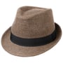 Chapéu Classic Herringbone Trilby by Lipodo castanho - bege