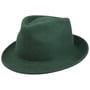 Chapéu de Feltro de Lã Uni Trilby by Lipodo verde escuro