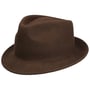 Chapéu de Feltro de Lã Uni Trilby by Lipodo castanho escuro