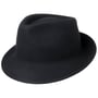 Chapéu de Feltro de Lã Uni Trilby by Lipodo azul marinho