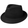 Chapéu de Feltro de Lã Uni Trilby by Lipodo preto