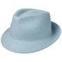 Chapéu de Feltro de Lã Uni Trilby by Lipodo azul claro