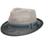 Chapéu de Palha Twotone Trilby by Lipodo preto - cinzento