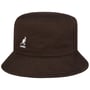 Chapéu de Pesca Washed Bucket Hat by Kangol castanho escuro