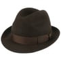 Chapéu Feltro de Pêlo Marengo Trilby by Borsalino castanho escuro