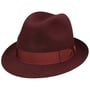 Chapéu Feltro de Pêlo Marengo Trilby by Borsalino bordeaux