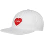 Boné Snapback Heart Soft Visor Nylon by Poler branco